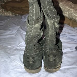 TOMS slouch perforated boot